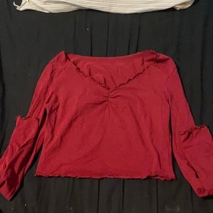 SHIEN, size SM, burgundy.